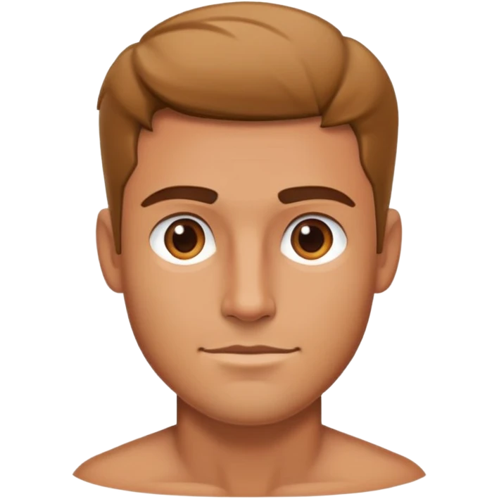 man handsome half body  emoji