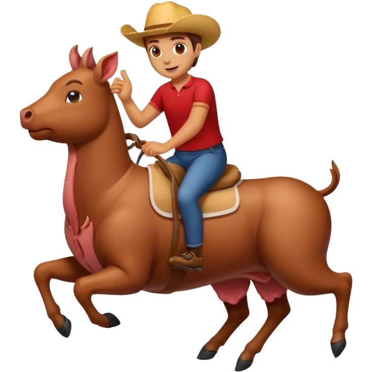 Meat riding  emoji