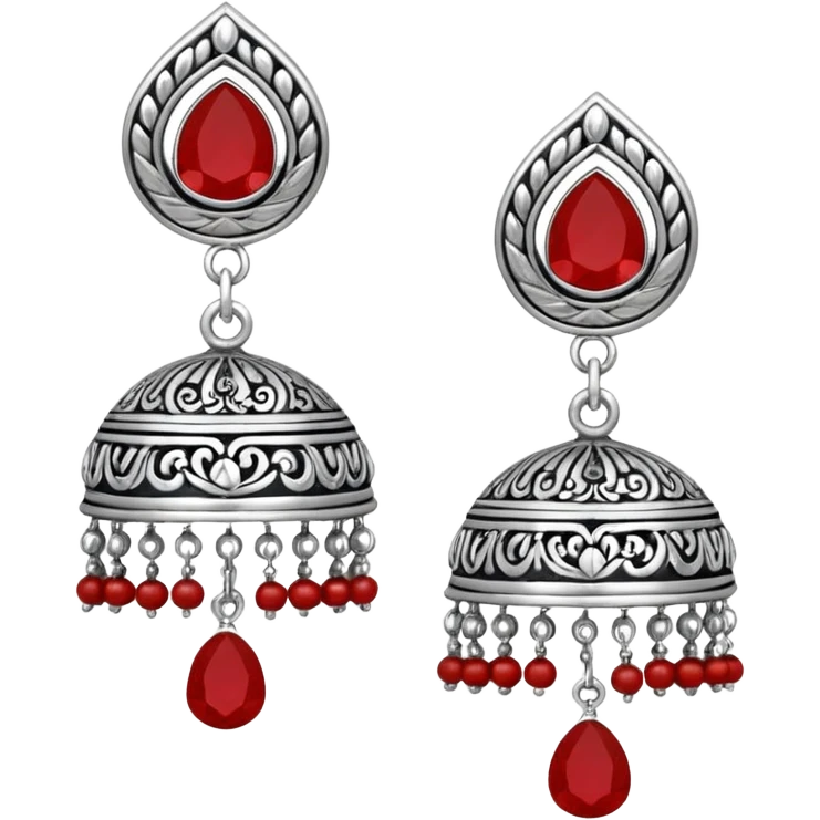 silver jhumka emoji