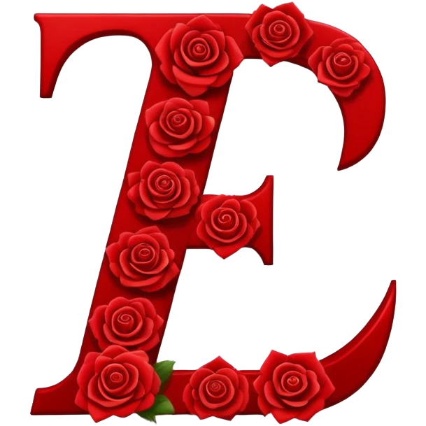 Roses alphabet L emoji