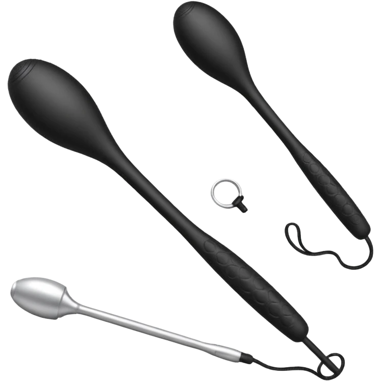 two black massage wands  emoji