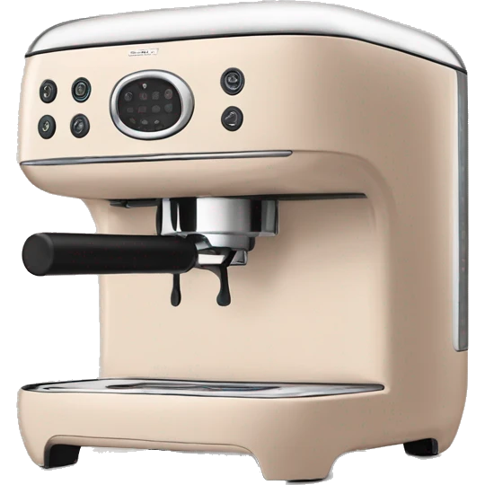 Cafetera smeg en color nude  emoji