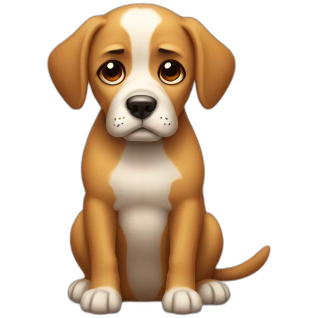 sad dog emoji