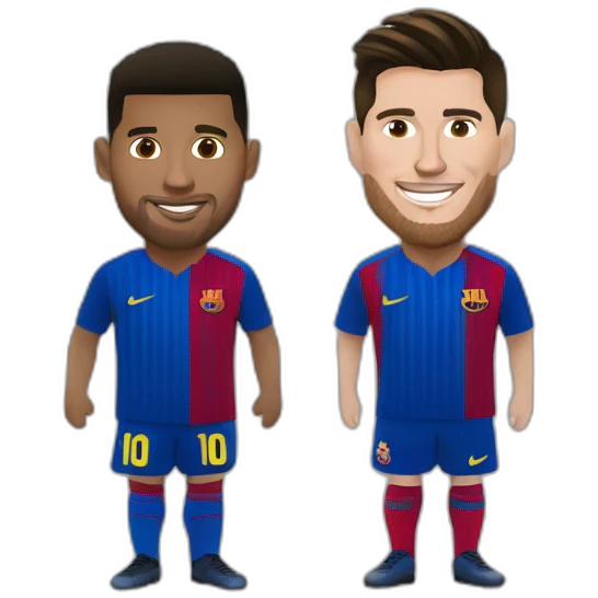 Ronaldo et messi emoji