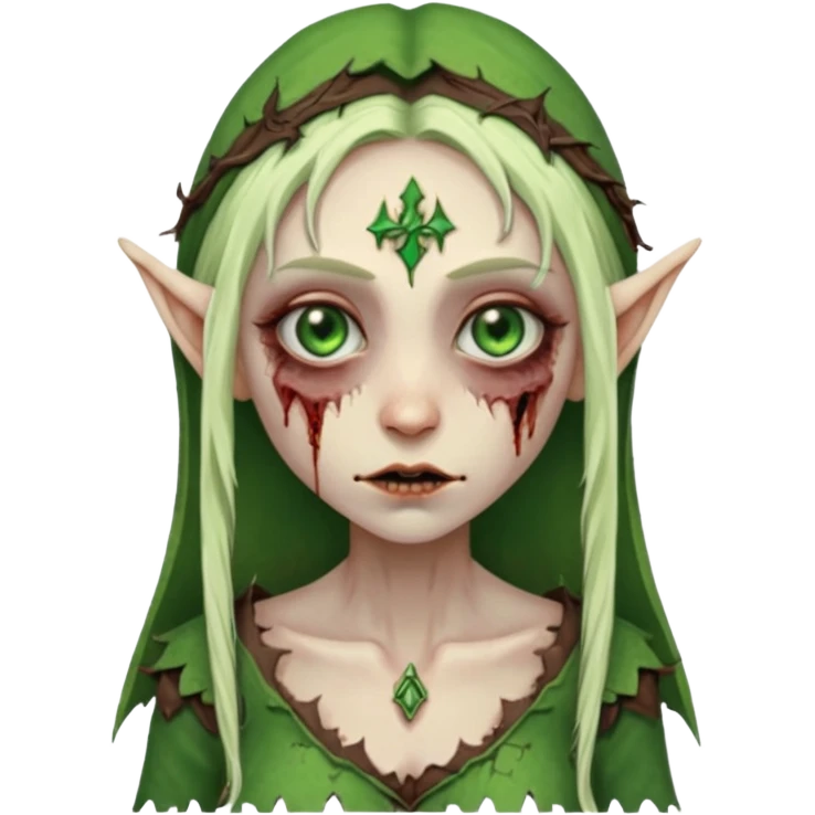 woman elf zombies emoji