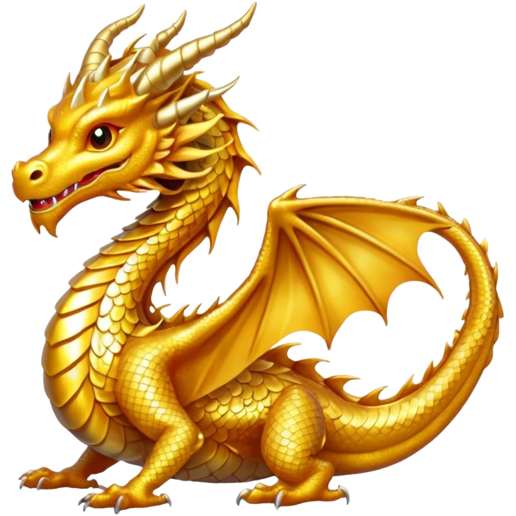 a golden dragon emoji