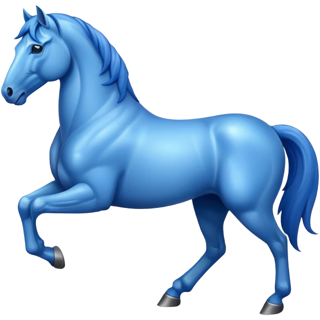 Blue horse emoji