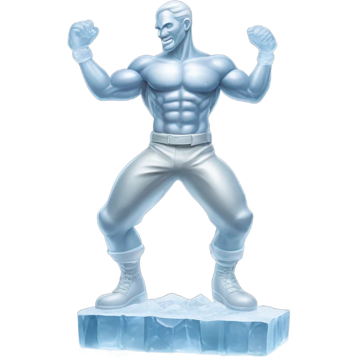 ice sculpture man emoji