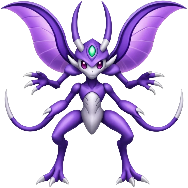 Genesect-Lunala-Fakémon-hybrid-creature (full body)  emoji