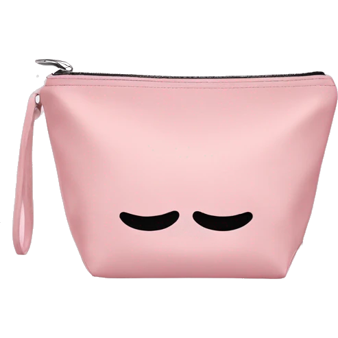  Pastel pink makeup bag emoji