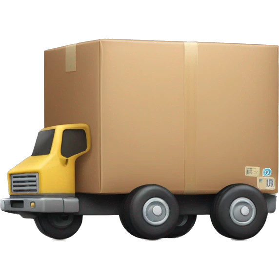Package on wheels emoji