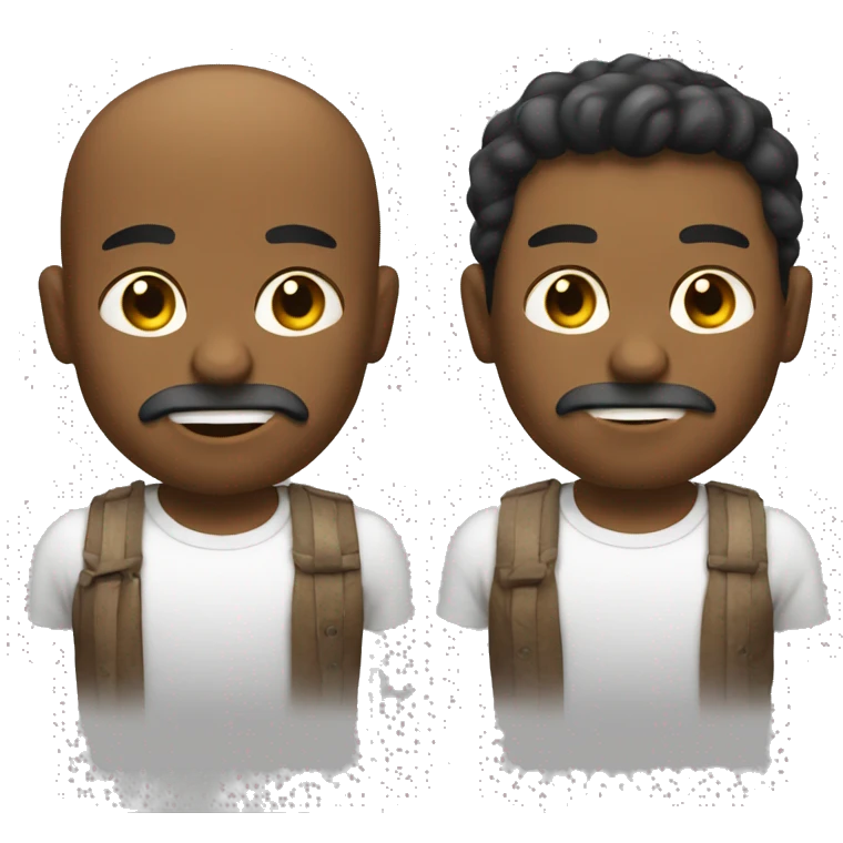 Hombres sin playera emoji
