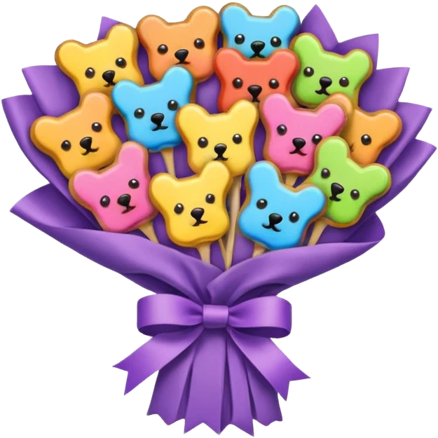 bouquet of dog treats  emoji