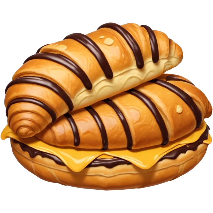 Croissant de chocolate  emoji