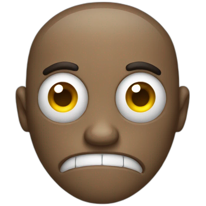 Disturbed guy emoji