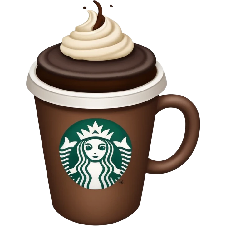 Starbucks, coffee, love emoji