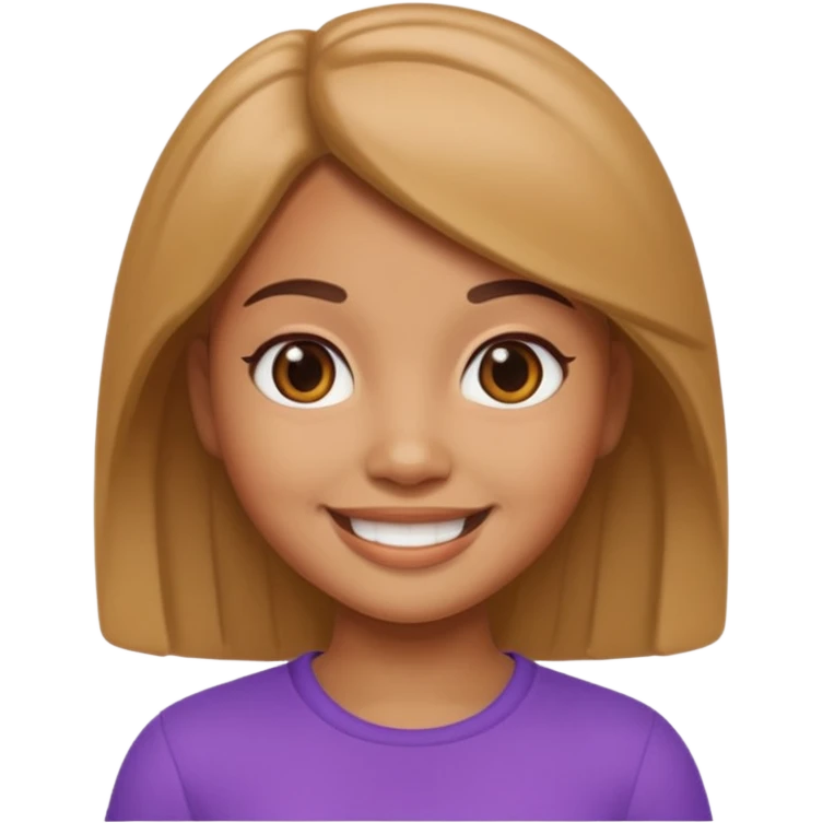 Memoji girl smiling emoji