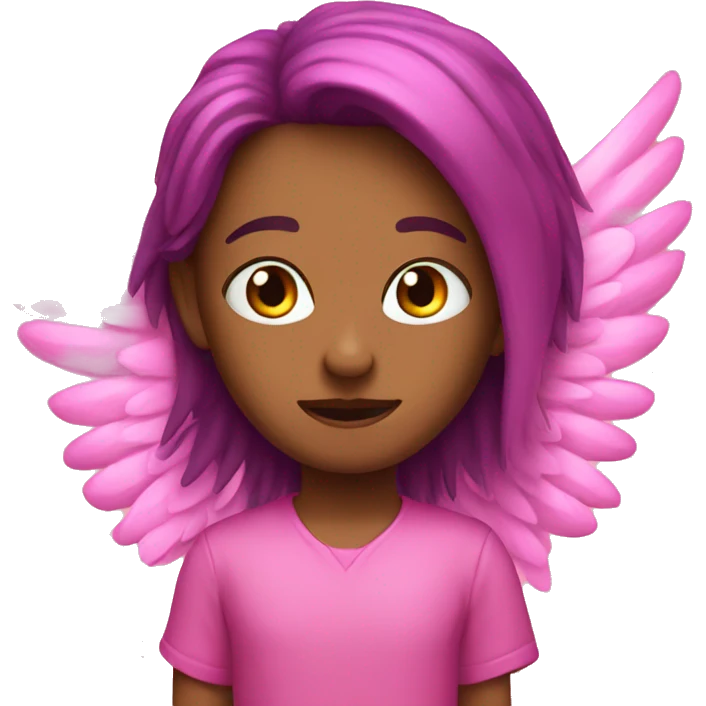 Pink heat with wings  emoji