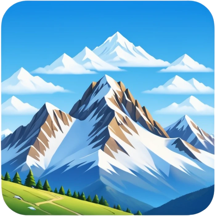 A beautiful mountain view emoji