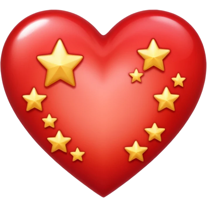 Heart with stars emoji