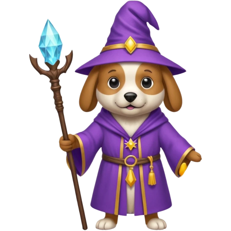 Dog wizard emoji