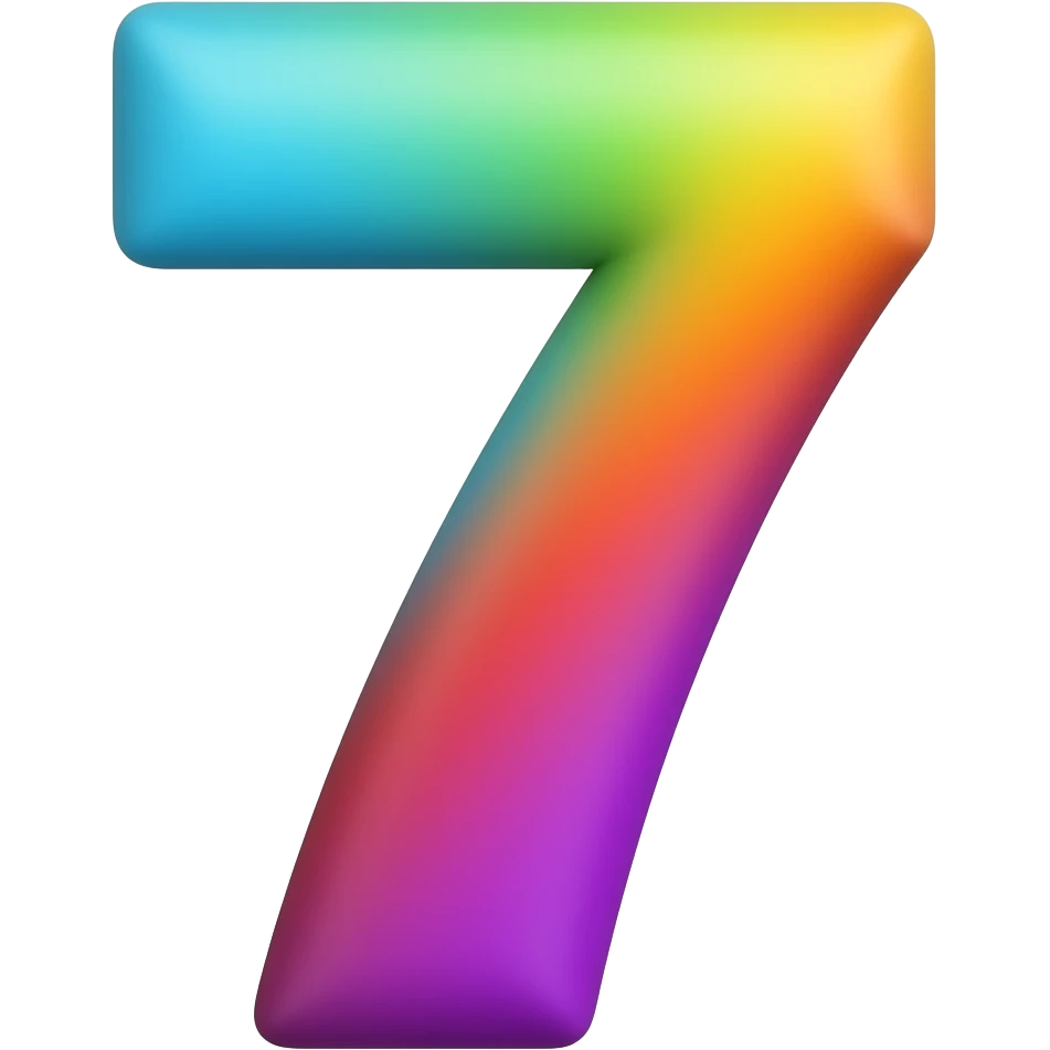 colored number cornflower viridian scarletorange violet emoji