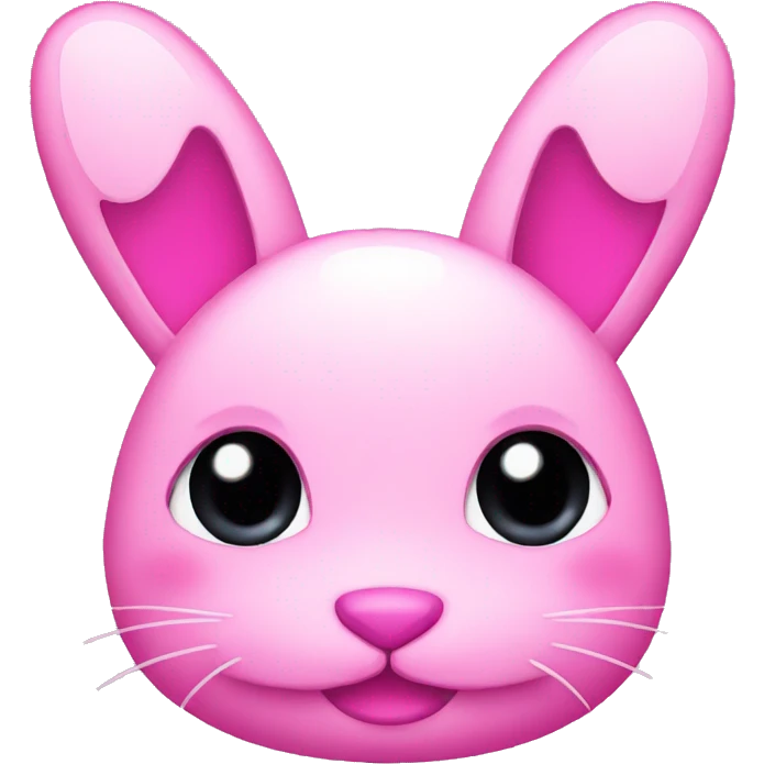 Pink pixel bunny emoji