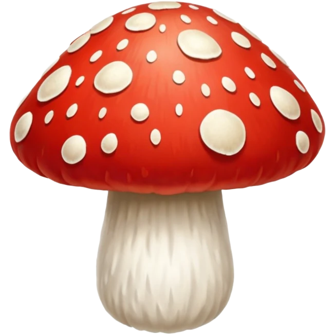 Mushrooms emoji: lion's mane, fly agaric, reisha, psylocibine (magic) mushroom emoji