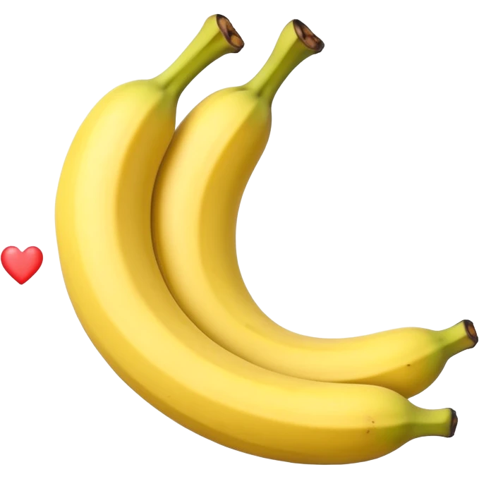 A banana with hearts emoji