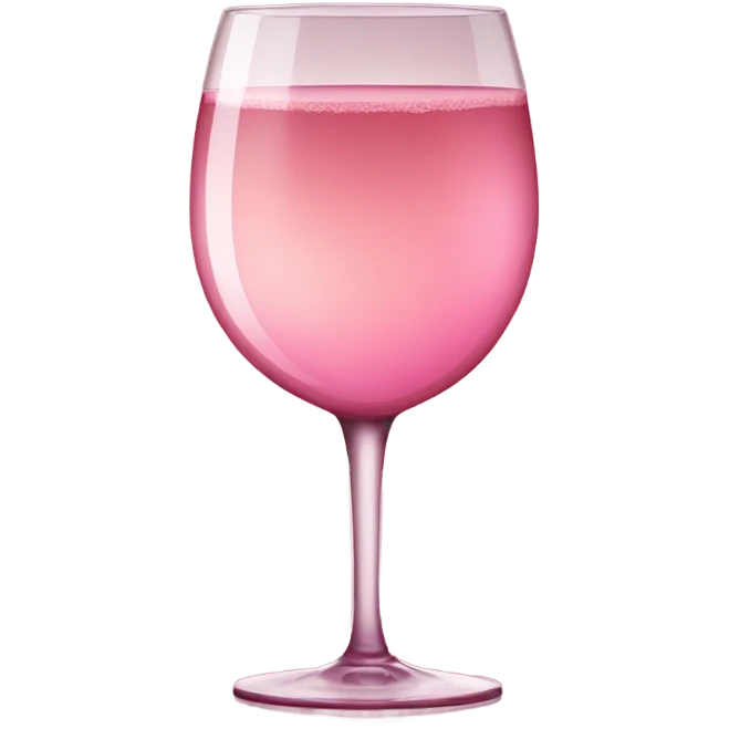 pink champagne with a burgundy glass emoji
