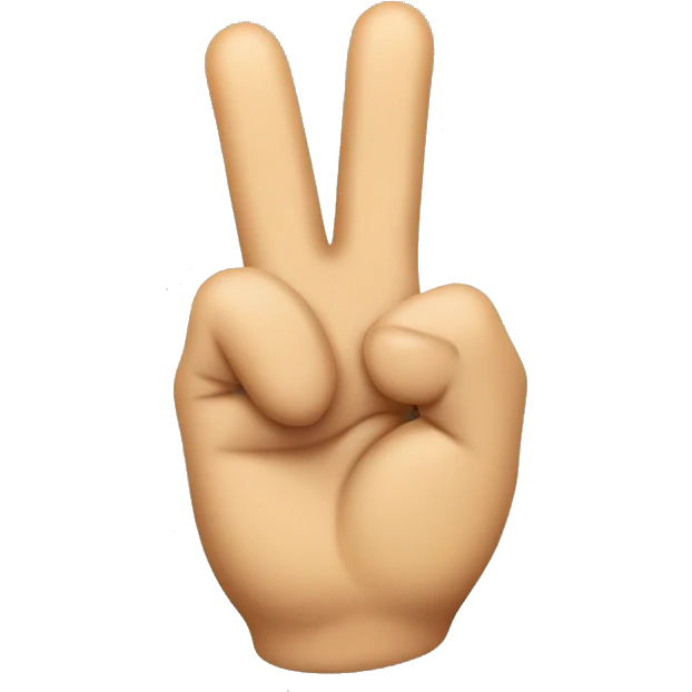 fingers peace sign with tongue in between emoji