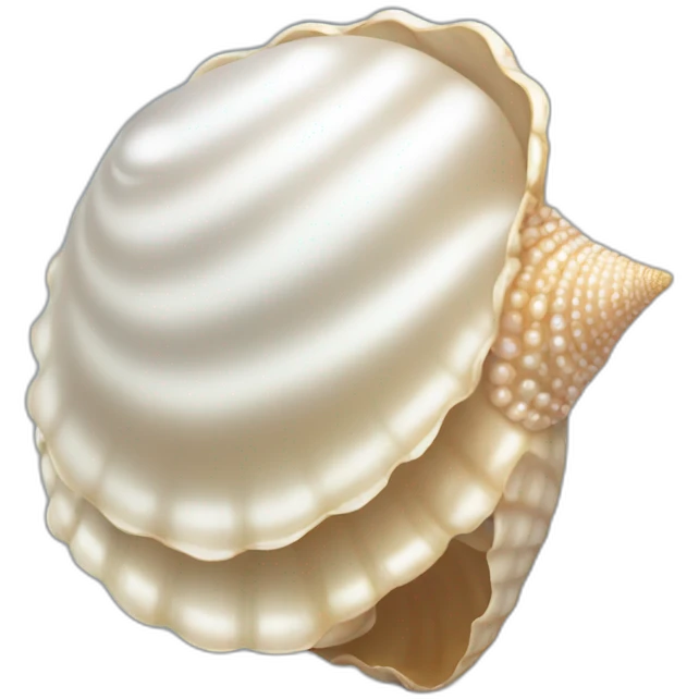 Pearl seashell emoji
