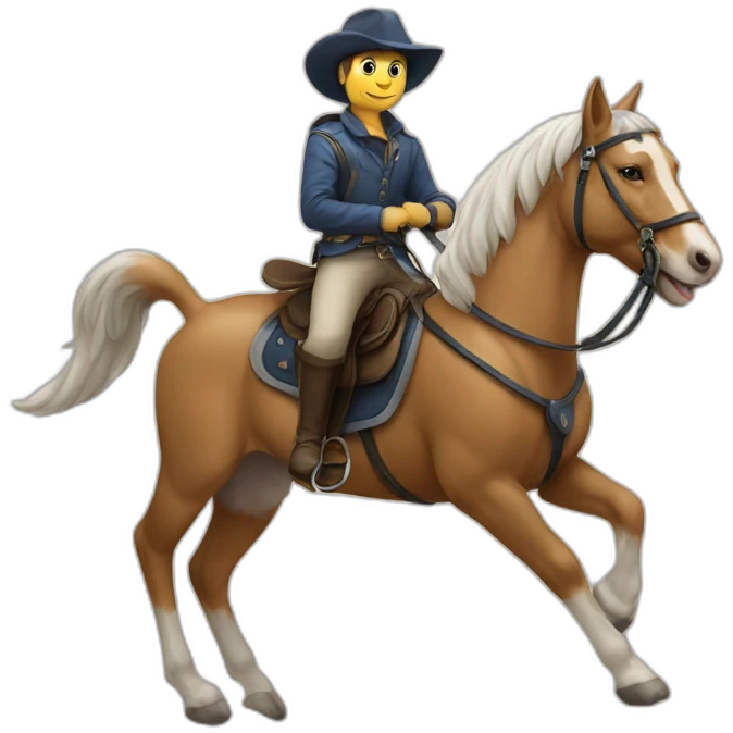 Cat sur cheval emoji