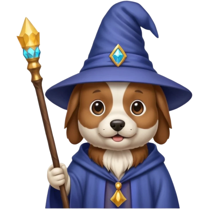 Dog wizard emoji