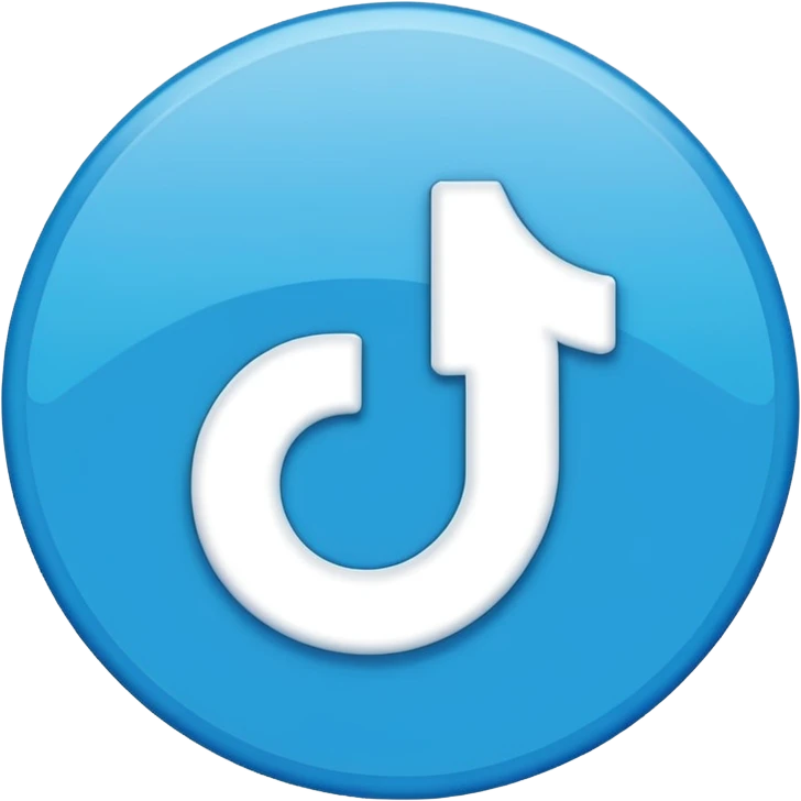 Make me an emoji thats looks like TikTok verified blue tick  emoji