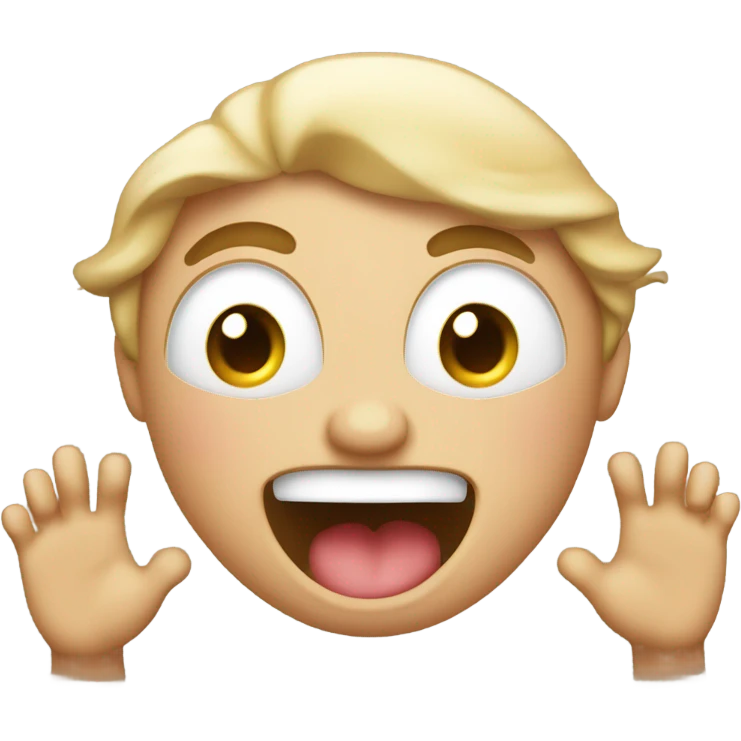 Blushing emoji face with hands on cheeks and kicking feet out of excitement  emoji