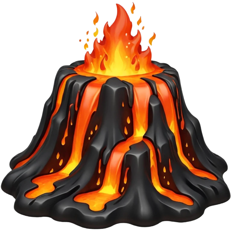 Molten lava magma hesrt emoji