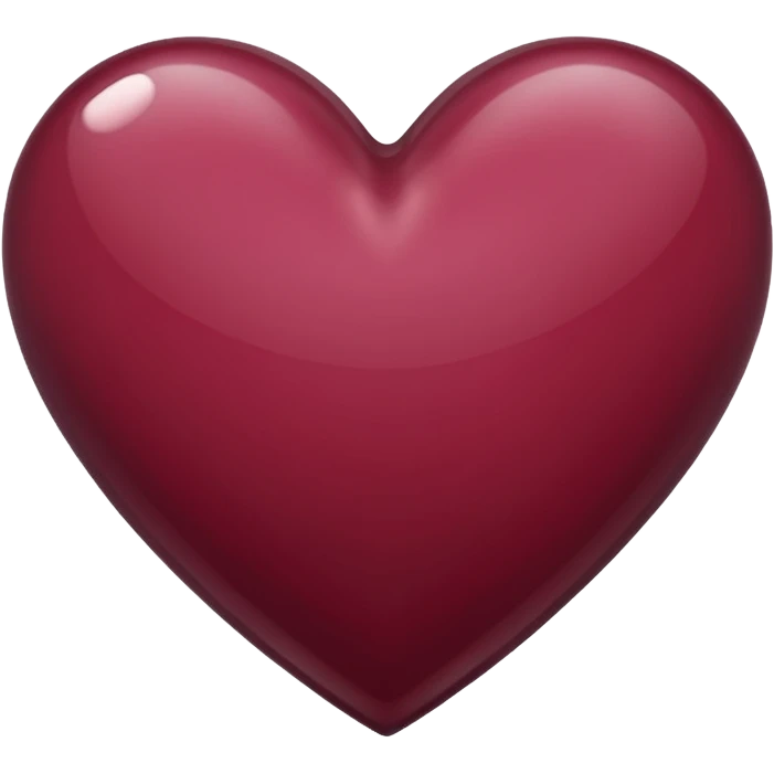 Bordeaux colored heart emoji