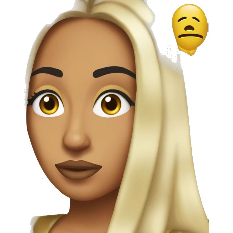queen naija with an x over her face emoji