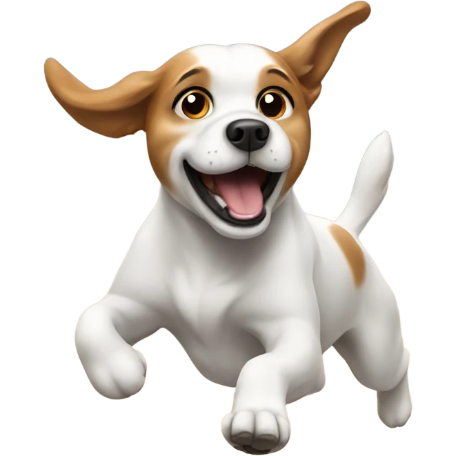 Dog flying  emoji