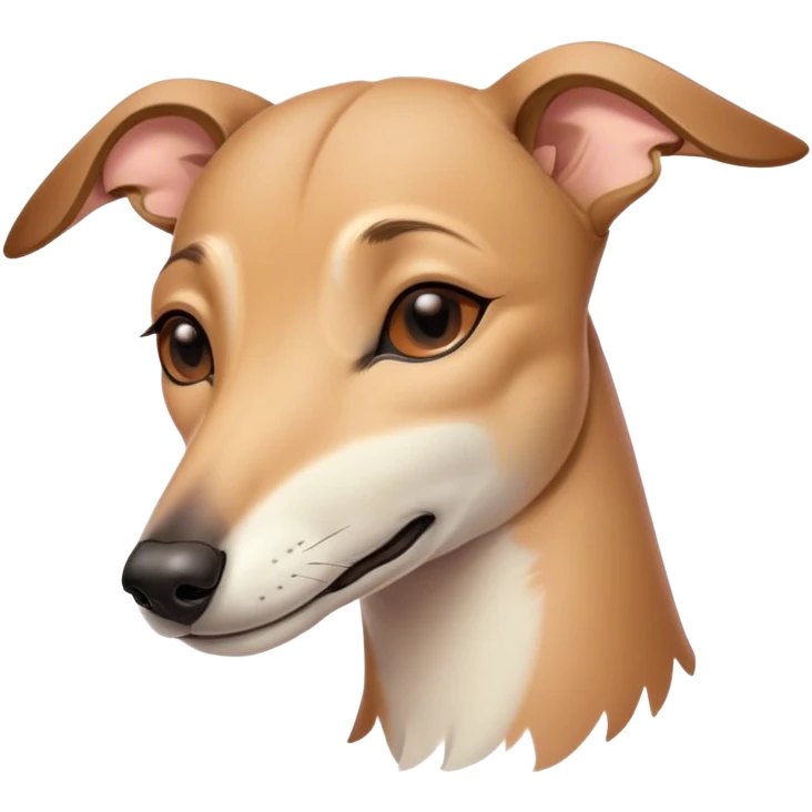 Meme-Worthy Cute Sleeping Fawn Greyhound Portrait Emoji, Head resting peacefully with a contented smile, showcasing a slender build and a luxuriously smooth fawn Fur, eyes shut in a serene nap, Simplified yet hilariously adorable features, highly detailed, glowing with a soft, drowsy light, high shine, relaxed and utterly lovable, stylized with an air of playful laziness, bright and heartwarming, soft glowing outline, capturing the essence of a comically sleepy racer, so meme-worthy it feels like it could instantly become the next viral sensation of adorable slumber! emoji