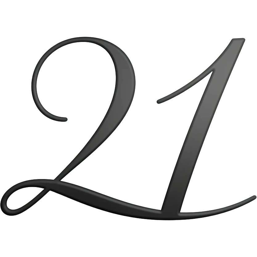 TWENTY ONE WRITTEN emoji