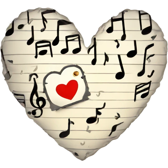 Heart-with-musical-notes-around-it emoji