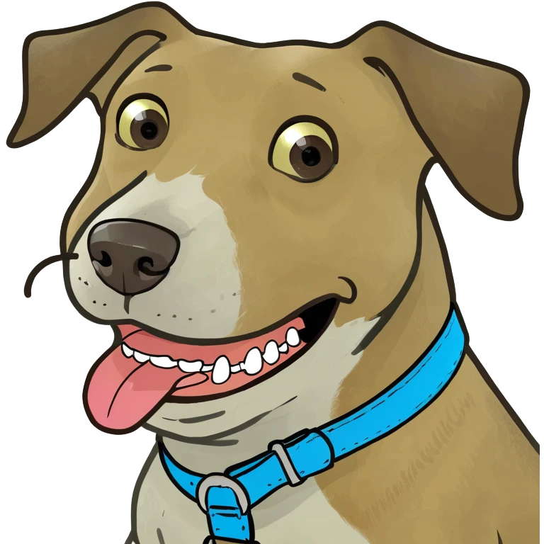 Dog with braces emoji
