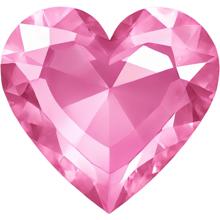 Pink diamond heart  emoji