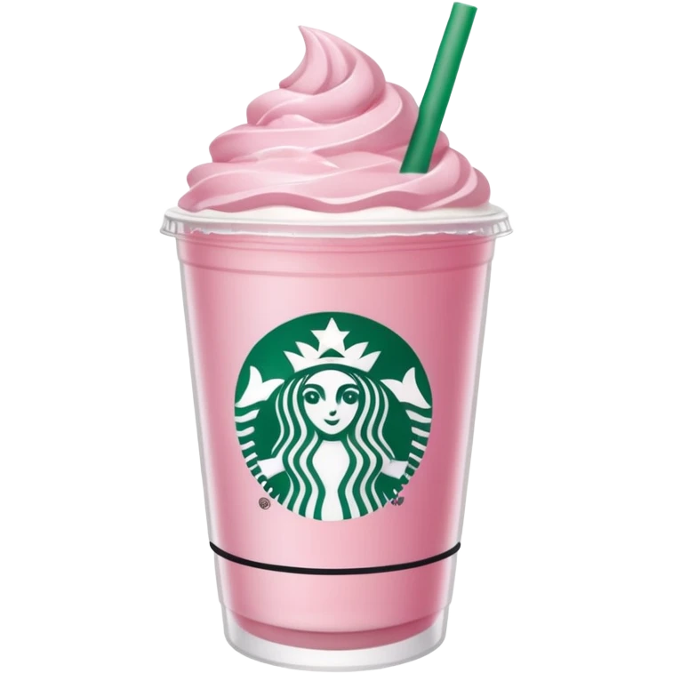pink drink from star bucks that has the logo light pink with no whip cream emoji