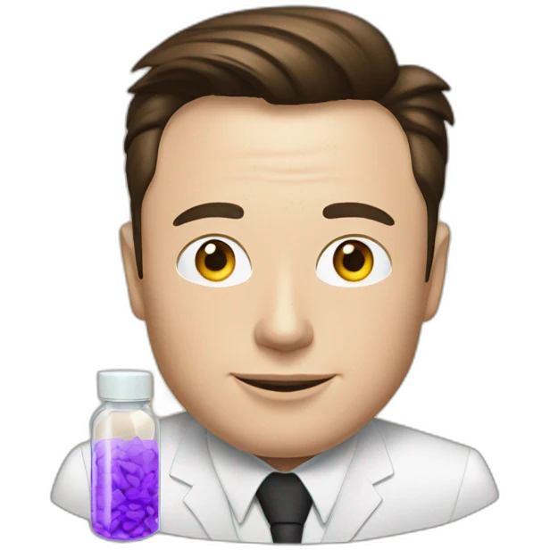 elon musk doing drugs, for educational purposes only, inclusiveness and positive, LGTBQ+ emoji