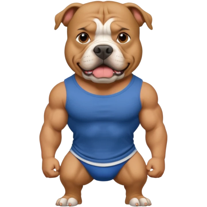 When American bully T-shirt emoji