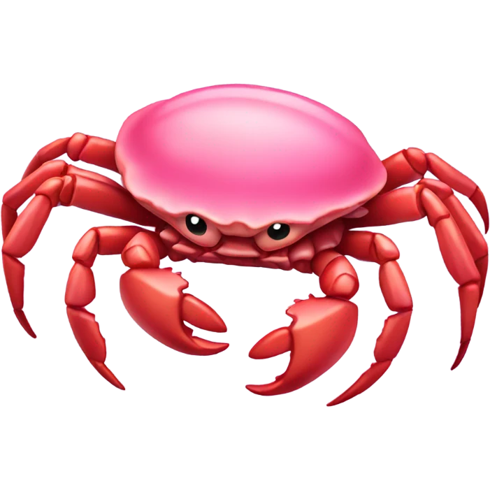 Pink ocean crab emoji