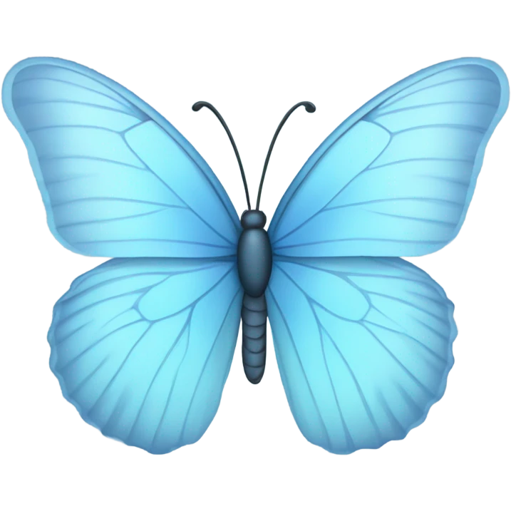 Light blue butterfly emoji